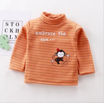 China Anti-wrinkle factory fashion wholesale kids sweaters girls striped sweater kids boy cartoon print turtle neck sweater set for kids for sale