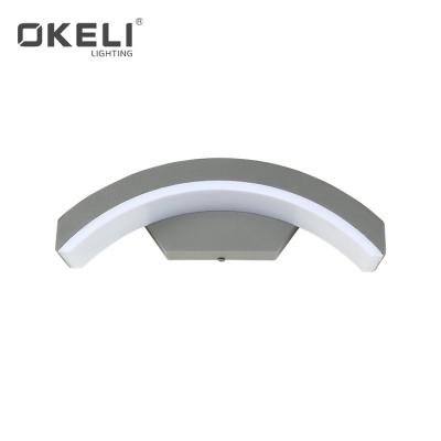 China Easy to installation OKELI modern popular ip54 9W outdoor aluminum waterproof led wall light for sale