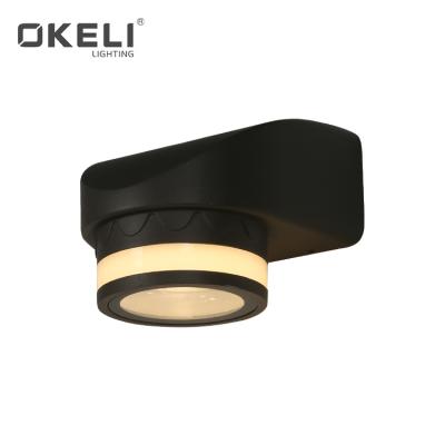 China Easy to installation OKELI energy saving high lumen ip54 6w 12w waterproof garden outdoor led wall light for sale