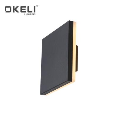 China Easy to installation OKELI new design cheap waterproof aluminum outdoor ip54 9w led wall lamp for sale