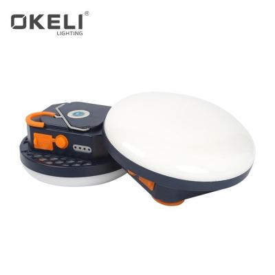 China OKELI Outdoor New Arrival Portable Rechargeable Waterproof ABS IP66 15w 30w Led Camping Light for sale