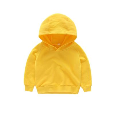 China Unisex Solid Color Logo Printing Kids Hoodies Custom Made Children Sweatshirts High Quality Anti Shrink Pullover for sale