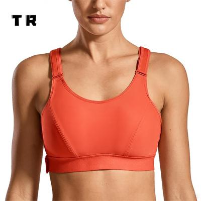 China Breathable High Print Nylon Spandex Adjustable Strap Polyester Custom Workout Bulk Sports Bra Top For Women Ladies 2021 New for sale