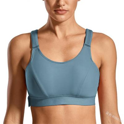 China Breathable Running Custom Logo Solid Blank Yoga Bra Tops Fitness Sports Wear Women Sports Bra for sale