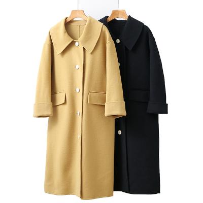 China 2020 new style women's jackets and coats double-sided cashmere wool running coat loose women's coat anti-shrink anti-shrink for sale