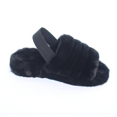 China 2020 Fashion Women Fashion Trend New Fashion Trend Unique Multicolor Faux Fur PVC Fur Slides Wholesale for sale