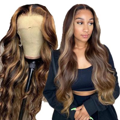 China Silky Straight 13*6 Wigs Accent Wig Ombre Hair Lace Front Color Women Brazilians Hair Wigs For for sale