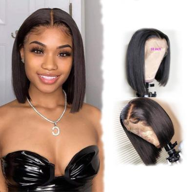 China Brazilian Lace Front Human Hair Bob Wig Virgin Hair Wave Women Bob Wigs Closure Human Hair Extensions 4x4 Closure Short Straight Women Wig for sale