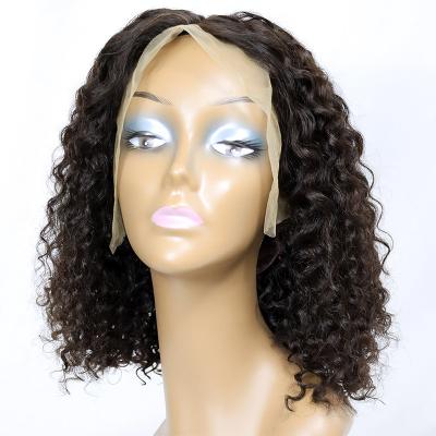 China Jerry Curl Brazilian Human Hair Short Bob 13X4 Lace Bone Wigs Virgin Extensions Lace Front Closure T Piece Bob Curly Wigs For Black Women for sale