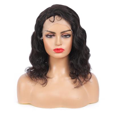 China 100% Curly Curly Wig Hair Body Wave Bob Short Cut Lace Wig 13x4x1 L Part Lace Curls Frontal Wig for sale