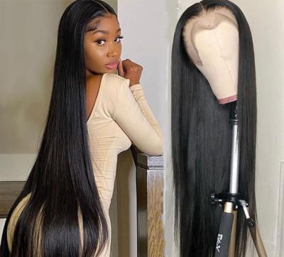 China Silky Straight Wave HD Lace Frontal Human Raw Lace Front Straight Wigs Virgin Hair Women Wig Hair Extensions Women Closure Wigs 13x6 Hair Vendors for sale