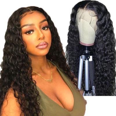 China Brazilian Water Wave Human Hair Wigs 13*6 Water Wave 100% Lace Front Wigs for sale