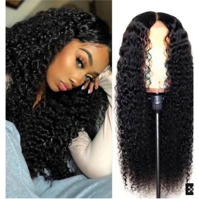 China New Arrival Kinky Curly Kinky Curly Remy Hair 13*4 Lace Front Wigs For Black Women for sale