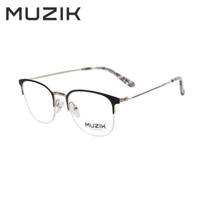 China Popular ML0303 Custom Brand Metal Stainless Steel Optical Glasses Popular Unisex Frame Durable for sale