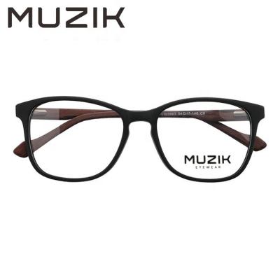 China Wholesale Prescription M3993 Factory Fashion Style Wood Grain Brand Acetate Optical Glass Frame for sale