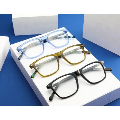 China High quality cheap fashion acetae optical glasses ultra-thin glasses frames men eyewear glasses for sale