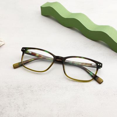 China Vintage Color Acetae Eyeglasses Unisex Optical Frames Optical Glasses CB5198 for sale