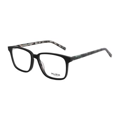 China Fashionable Prescription Acetate square logo eyewear factory price optical frames men custom glasses prescription RGE066 for sale