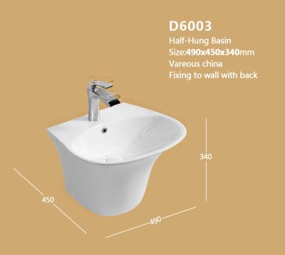 China Sustainable Ceramic Art Wash Basin Europe Design for sale