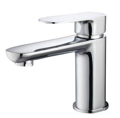 China Modern Brass Metered Single Handle Bathroom Basin Sink Faucet Basin Faucet Faucets for sale