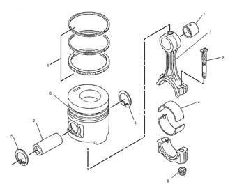 China 160-6600 Engine 8N0822 Ring Group Piston Cylinder Liner 1606600 Piston Ring 8N-0822 for sale