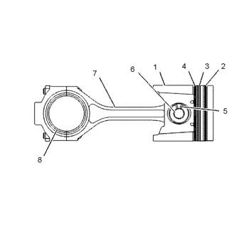 China 1684531 Body A Engine 168-4531 Ring 9T2306 Pump Group Piston Cylinder Liner 9T-2306 for sale