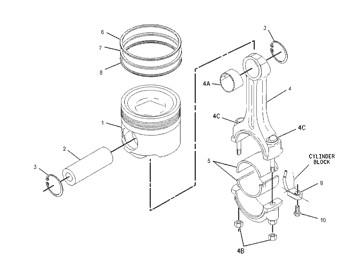 China 168-4538 Engine 9T2306 Pump Group Piston Cylinder Liner 1684538 Tube A Ring 9T-2306 for sale