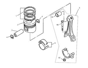 China 297-7752 Engine 1053635 Pump Group Piston Cylinder Liner 2977752 Piston Ring 105-3635 for sale