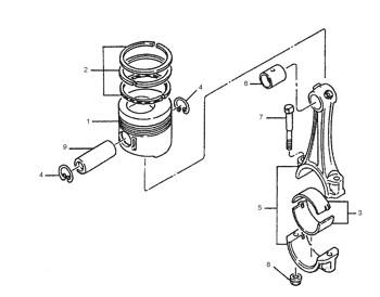 China 1337082 Ring Group Piston Cylinder Liner 297-9158 Engine 133-7082 Ring 2979158 Piston for sale