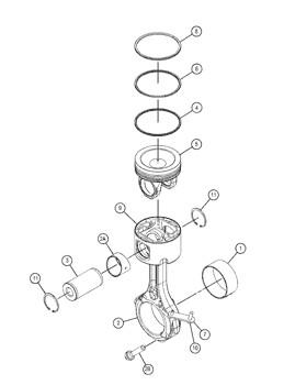 China 270-4353 Engine 9N581 Ring Piston .020 Os Cylinder Liner 2704353 Classic Ring 9N-581 à venda