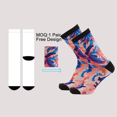 China Breathable Knit Your Own Design Custom Copy Embroidered OEM Socks Embroidery Logo To Customize Custom Logo Sports Mens Socks for sale