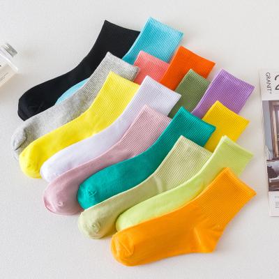 China Custom QUICK DRY Spring And Autumn Women Slouch Sock Vendor Solid Color Fashion Slouch Socks Cotton Wholesale for sale