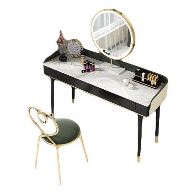 China The Other Nordic Piano Painting Dressing Table Wrought Iron Beauty Salon Solid Wood Dressing Table for sale