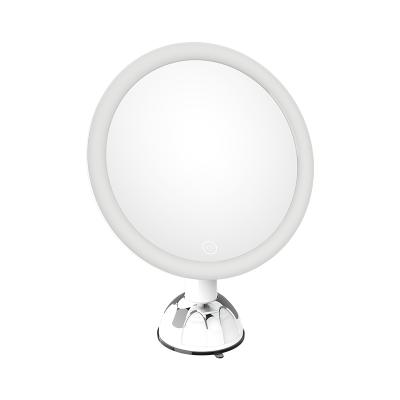 China Modern 360 Degree Rotation 5X Magnifying LED Lighted Bathroom Cosmetic Mirrors for sale