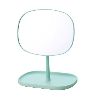 China Customized Cheap Plastic Adjustable Compact Desktop Table Top Cosmetic Mirror for sale