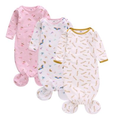 China Wholesale PORTABLE Muslin Sleeping Bag Set 3 Pack Cotton Baby Sleeping Bag Adjustable Fishtail Portable Breathable Sleeping Bag for sale