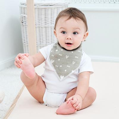 China Miracle Antibacterial Baby Bib Set 8 Pack Breathable Printed Super Soft 100% Cotton Baby Bib Soft Bandana Baby Bibs for sale