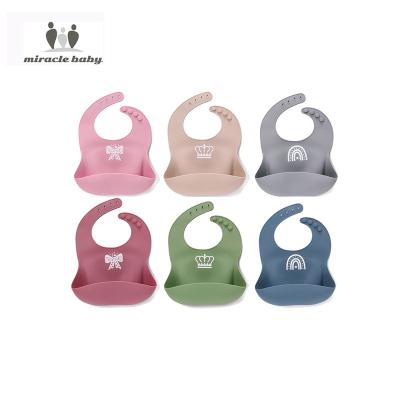 China Comfortable Newborn Baby Bib Bpa Free Plush Silicone Baby Bib Solid Color Food Grade Sustainable Silicone Baby Bibs Newborn Baby Bib for sale