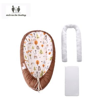 China Factory Wholesale Eco-friendly Materials Baby Nest Bed with Handle Removable and Washable Organic Nest Baby Sofa Newborn Baby Nest for sale