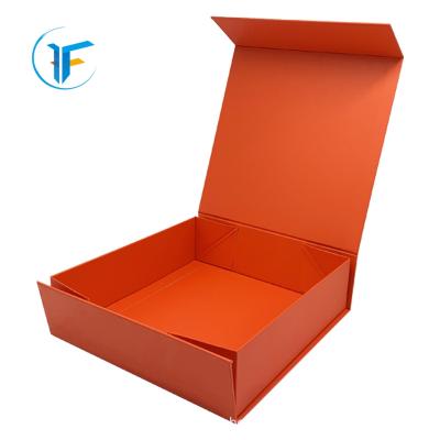 China Handmade red book shaped rigid cardboard foldable gift box for wholesale for sale