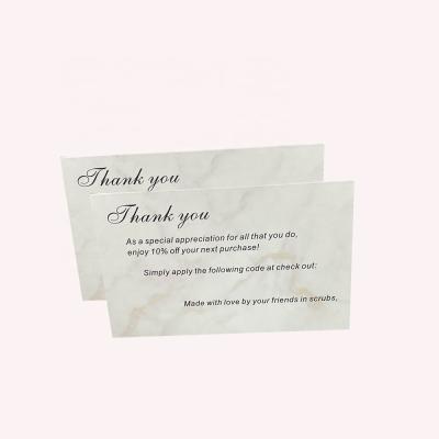 China paper & Cardboard Printing Simple Style Loyalty Card Paper Business Card Custom Thank You Cards for sale