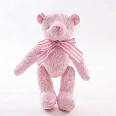 China Custom Knitted Plush Teddy Bear Toy for sale