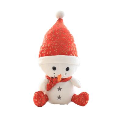 China Plush Factory Promotion Christmas Snowman Plush Stuffed Toys for sale