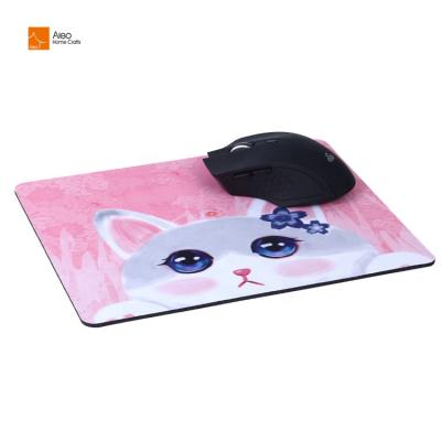 China Promotional HEATER logo custom anime printed thick mousepad pad sublimation white mouse pad pink for sale