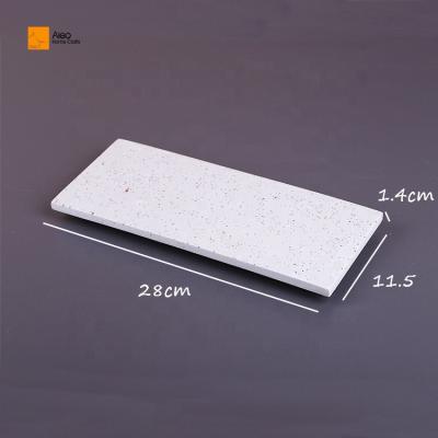 China Home/Hotel Wholesales Polyresin Bathroom Accessories Terrazzo Serving Tray Custom Resin Hotel Amenity Tray Decorative Trays for sale