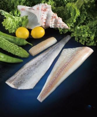 China Low fat frozen Alaskan pollock fillet skin on korean style for sale