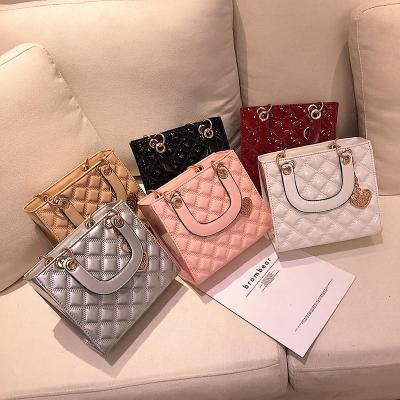 China New Fashion Design PU Bags Diagonal Rhombus Single Shoulder Bag Purses For Women Handbag 2021 for sale