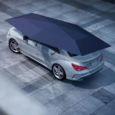 China Best Price Car Sunshade Car Vehicle Tent Umbrella Cover UV Resistant Portable Sunshade Windproof Auto Car Umbrellas With Remote Control for sale