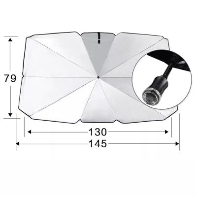 China 2021 Summer Promotion Car Umbrella Front Window Foldable Sun Shade Umbrella Emergency Car Sun Shade Reflector UV Lowering Indoor Temperatures for sale