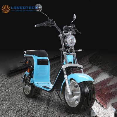 China EEC Citycoco Electric Motorcycle Scooters 60v 1500w Long Range High Speed ​​Fat Tire Standing Adult Hydraulic Damping Electric Scooter for sale